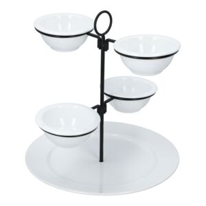 5-Tier Serving Set White and Black 5-Tier Serving Set White and Black